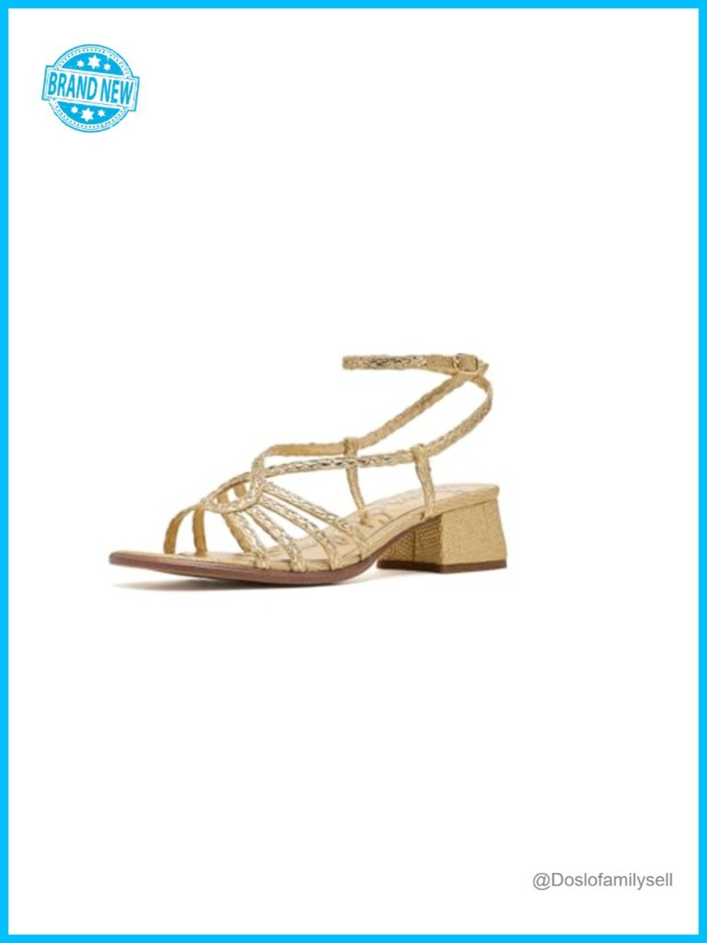 Sam Edelman Fletcher Block Heel Ankle Strap Dress Sandal